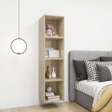  Zidni ormarići 4 kom boja hrasta 37x37x37 cm konstruirano drvo | shoptok.hr
