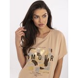 Calimera Blouse-CLM-BZ-1701.81-camel | Shoptok.si