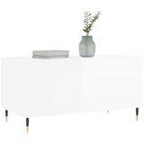  Stolić za kavu sjajni bijeli 90x44,5x45 cm konstruirano drvo | shoptok.hr