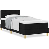 vidaXL Krevet s podnicom s madracem Crni 90x200 cm Tkanina | shoptok.hr