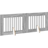  Vrata za pse s postoljem 2 pcs Siva sonoma 80 x 60 cm | shoptok.hr
