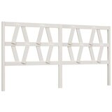  Uzglavlje za krevet bijelo 206 x 4 x 100 cm od masivne borovine | shoptok.hr