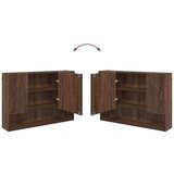 vidaXL Komplet pohištva za kopalnico s predalom 4 pcs Rjavi hrast | Shoptok.si
