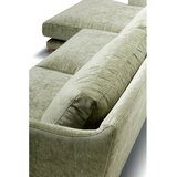 Sits Svetlo zelena žametna kotna sedežna garnitura (levi kot) Vera – | Shoptok.si