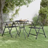  Vrtni stol od ekspandirane metalne mreže Ø 60 x 72 cm antracit | shoptok.hr