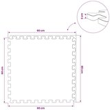  Podloga za bazen 12 kom. Plava 4 32 m² EVA pjenasti materijal - Plava 12 2 cm | shoptok.hr