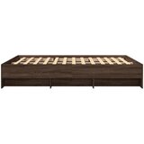  Okvir kreveta bez madraca smeđi hrast 150x200 cm izrađeno drvo | shoptok.hr
