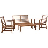 Maison Chic Seti vrtnega pohištva - Vrtna garnitura - Vrtni pohištvo set 4-delna trden akacijev les, (21811515) | Shoptok.si