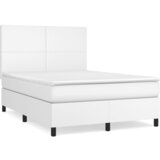 The Living Store Box spring postelja z vzmetnico bel 140x190 cm umetno usnje - Box Spring Postelja, (21521534) | Shoptok.si