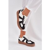 Boto Women's Platform Sneakers Black-White Sivirae Cene