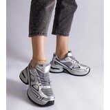 Gemre Silver sneakers on a chunky sole Adoma | Eponuda.ba