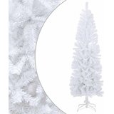  Umjetno vitko božićno drvce 180 cm PVC i čelik Bijela | shoptok.hr