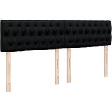  Krevet s oprugama i madracem crni 200x200 cm od tkanine | shoptok.hr
