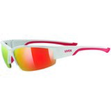 Uvex Sportstyle 215 White/Mat Red/Mirror Red Cene