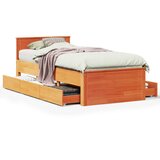  Okvir kreveta bez madraca s uzglavljem 100x200 cm od borovine | shoptok.hr