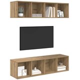  Set TV komoda Zidne 2 pcs Umjetnički hrast 37 x 37 x 142,5 cm | shoptok.hr