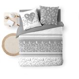 Douceur d intérieur Bela/siva bombažna posteljnina za zakonsko posteljo 200x200 cm Annie – | Shoptok.si