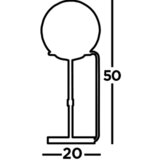 XXXL namizna svetilka sphere 20/50 cm | Shoptok.si