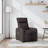  The Living Store Masažni naslanjač temno rjavo blago - Masažni Naslanjač, (21498424) | Shoptok.si