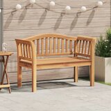 vidaXL vrtna klop 120x53.5x85 cm trd les tikovine | Shoptok.si