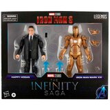 Hasbro Serija Marvel Legends, 2 kompleta igrač akcijskih figur Happy Hogan in Iron Man Mark 21, liki Infinity Saga, vrhunski dizajn, 2 figuri in 5 dodatkov, večbarvno (F0191), (20840003) | Shoptok.si