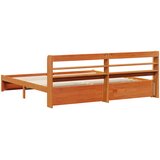  Krevetna konstrukcija 2 pcs Vosak smeđa Čvrsto borovo drvo | shoptok.hr
