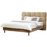 Bobochic Paris Bež oblazinjena zakonska postelja z letvenim dnom 140x190 cm Kumo – | Shoptok.si