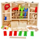Drvena igračka-kutija sa alatom za decu Cene