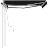 Tenda na ručno uvlačenje sa stupovima 3 x 2 5 m antracit | shoptok.hr