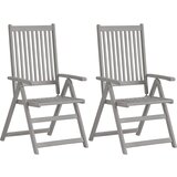 Maison Chic Vrtni stoli - Stol za vrt 2 kosa z blazinami trden akacijev les JS1410, (21877477) | Shoptok.si