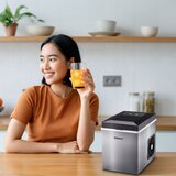  WEBBER Kućni Aparat za Led - 10 kg, 165W, Kockice i Drobljeni Led | shoptok.hr