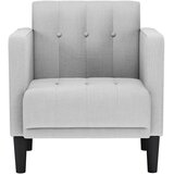 SOFA s naslonima za ruke, siva, 53 cm, tkanina | Shoptok.si