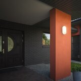 BRILO zidna rasvjeta led 12W 1300lm 3000K IP65 senzor oval | shoptok.hr