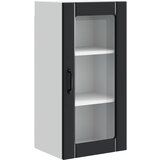  Zidni stakleni ormar 2 pcs Crna 40 x 31 x 80 cm | shoptok.hr