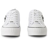 Karl Lagerfeld Nizke superge kremna / črna / bela | Shoptok.si