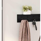  Vješalica za kapute na zidu Crni hrast 80 x 10,5 x 10,5 cm | shoptok.hr