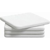  Jastučići za sjedenje 4 pcs Bijelo 40 x 40 x 3 cm tkanina | Eponuda.com