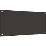 vidaXL Zaščita za kuhinjo 2 pcs Temno siva 90 x 40 cm kaljeno steklo | Shoptok.si