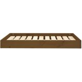  Dnevni ležaj smeđa boja meda 91,5x64x9 cm od masivne borovine | shoptok.hr