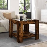 Stolić za kavu LED boja hrasta 53x53x45 cm konstruirano drvo | shoptok.hr