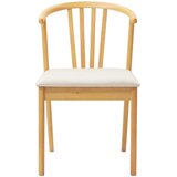  Stolac za blagovanje 2 pcs Prirodna i svijetla Čvrsto drvo | shoptok.hr