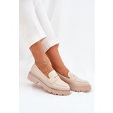 Boto Ladies Moccasins Eco Leather With Rhinestones Beige Wilamla | shoptok.hr