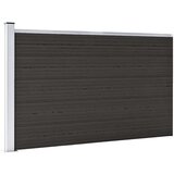 PANEL za ogradu WPC 175 x 105 cm crni Cijene