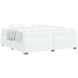  Konstrukcija postelje Bela 200 x 200 cm Umetna koža | Shoptok.si