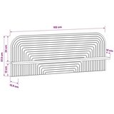  Zidna polica 2 kom. Bijela 102 x 13.5 x 37.5 cm Prerađeno drvo - Bijela 102 cm | shoptok.hr