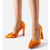 Gemre Orange satin block heels Rivers | Shoptok.si