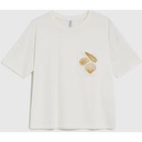 Marisse White T-Shirt With A Hat On The Pocket | Shoptok.si