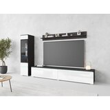 P & B Dnevni Regal Vera, Antracit, Bela, 3-Delno, Led | Shoptok.si