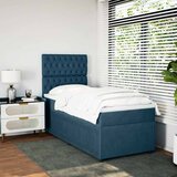  Box spring krevet s madracem plavi 90x190 cm baršunasti | shoptok.hr
