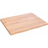 Stolna ploča svjetlosmeđa 60 x 50 x 2 cm od obrađene hrastovine | Eponuda.com